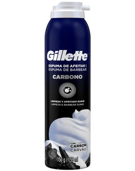 ESPUMA DE BARBEAR GILLETTE PRESTOBARBA 150G CARBONO