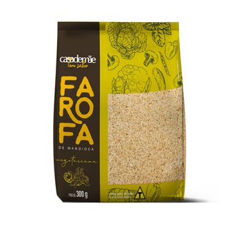 FAROFA CASA DE MÃE 300G MANDIOCA VEGETARIANA