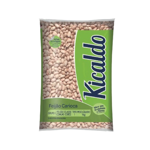 FEIJÃO KICALDO 1KG CARIOCA TP1