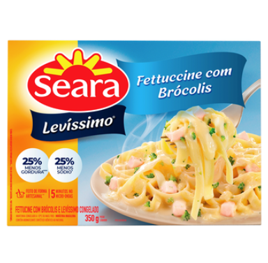 FETTUCCINE SEARA 350G LEVÍSSIMO C/BRÓCOLIS
