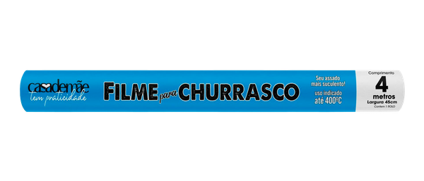 FILME CHURRASCO CASA DE MÃE 45CMX4M ALUMÍNIO