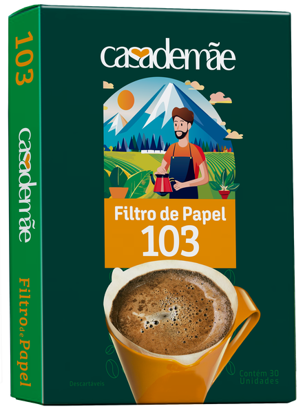 FILTRO CAFÉ CASA DE MÃE PAPEL N.103 C/30