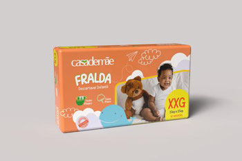 FRALDA CASA DE MÃE XXG C/50
