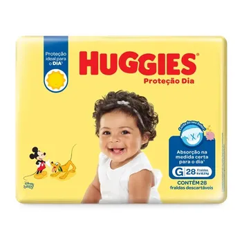 FRALDA HUGGIES PROTEÇÃO DIA G C/28