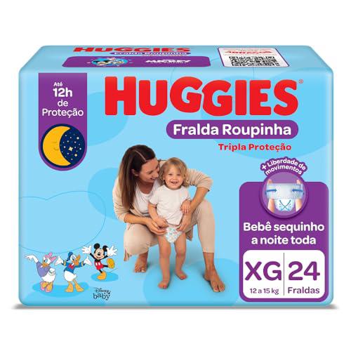 FRALDA HUGGIES TRIPLA PROTEÇÃO ROUPINHA JUMBO XG C/24