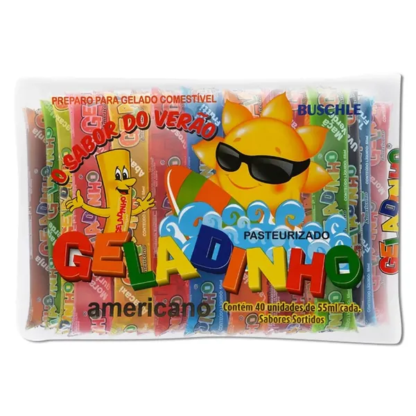 GELADINHO AMERICANO 55ML C/40 PASTEURIZADO