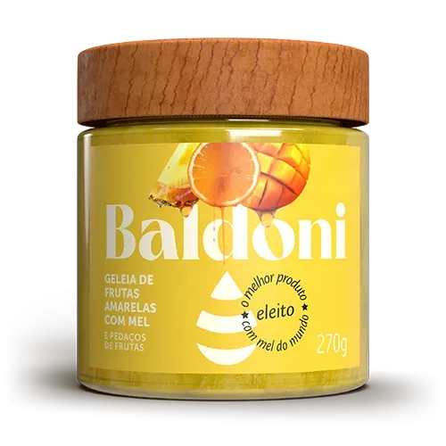 GELEIA BALDONI 270G C/MEL FRUTAS AMARELA