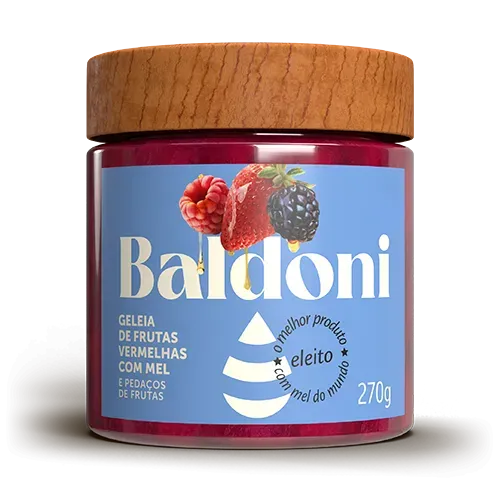 GELEIA BALDONI 270G C/MEL FRUTAS VERMELHA