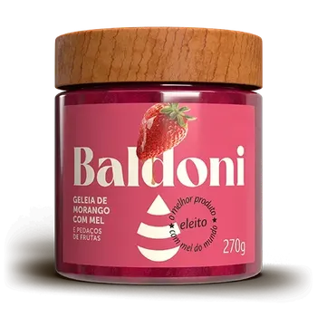 GELEIA BALDONI 270G C/MEL MORANGO
