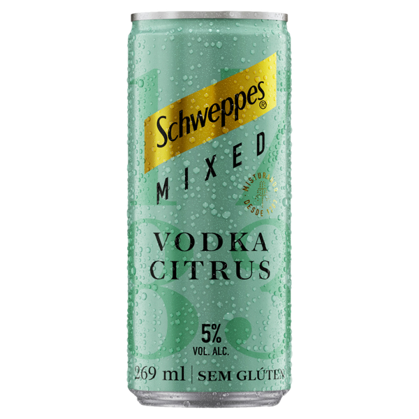 GIN TÔNICA SCHWEPPES 269ML LT MIXED VODKA CITRUS