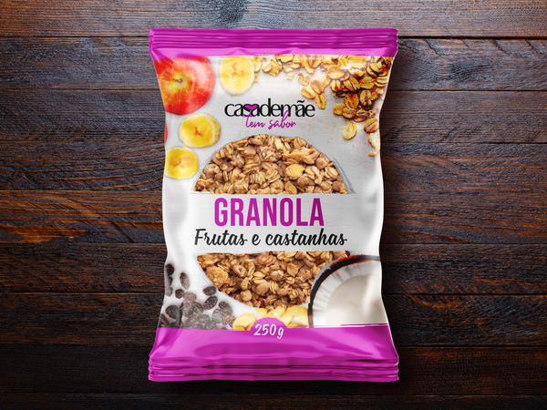 GRANOLA CASA DE MÃE 250G FRUTAS/ CASTANHAS