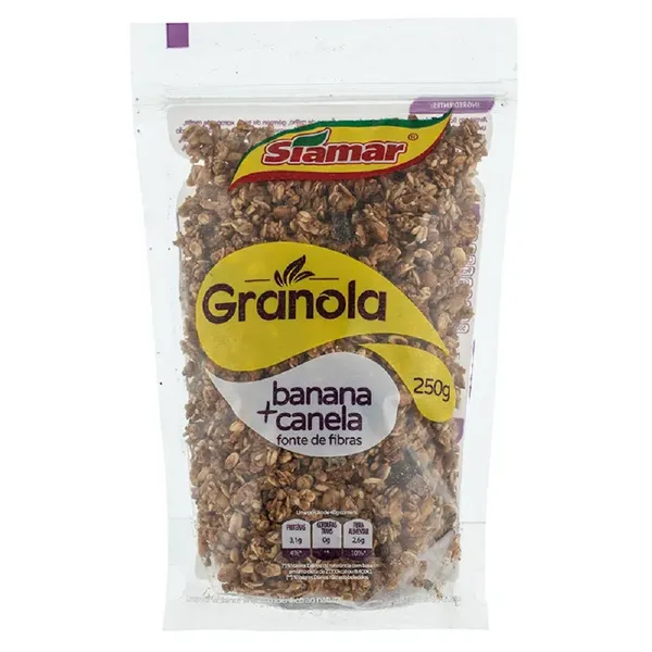 GRANOLA SIAMAR 250G BANANA/CANELA