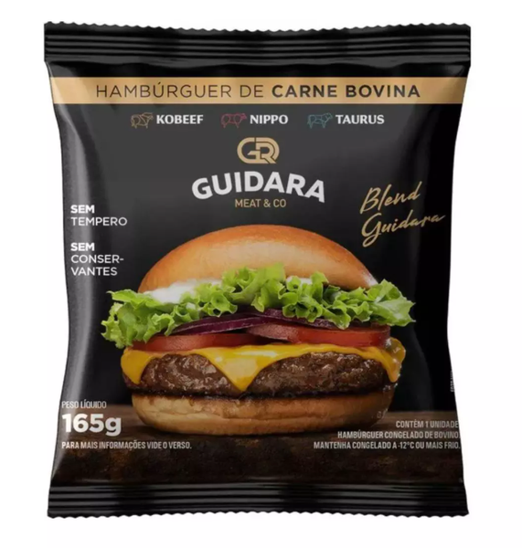 HAMBÚRGUER GUIDARA 165G BOVINO WAGYU