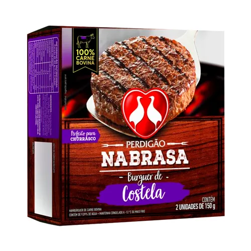 HAMBURGUER PERDIGÃO 150G NA BRASA COSTELA