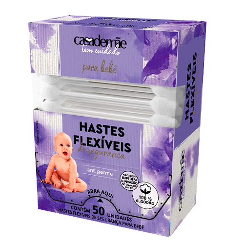 HASTES CASA DE MÃE C/50 P/BEBÊ