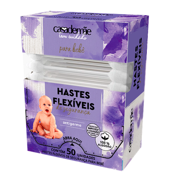 HASTES CASA DE MÃE C/50 P/BEBÊ