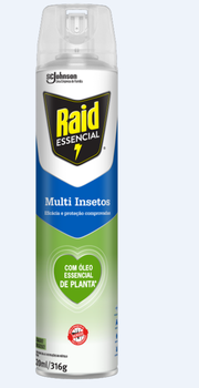 INSETICIDA RAID AEROSOL 420ML BASE PLANTAS