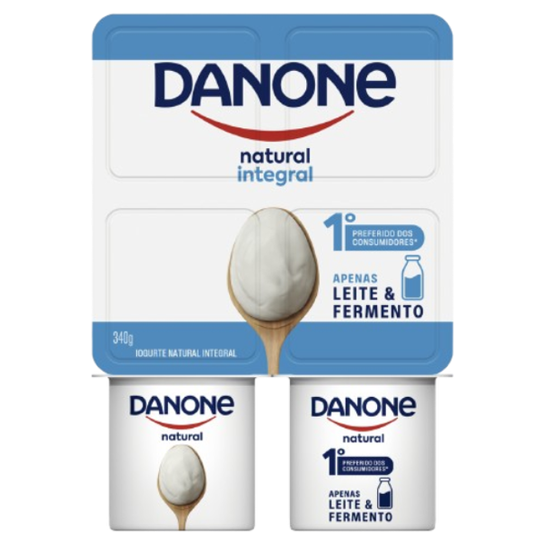 IOGURTE DANONE 340G NATURAL INTEGRAL