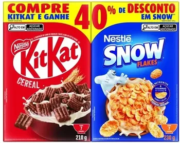 KIT CEREAL NESTLE 440G KIT KAT + SNOW FLAKES