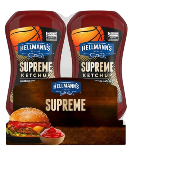 KIT HELLMANNS KETCHUP 390G C/2 SUPREME