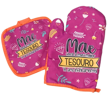 KIT RIO DE OURO LUVA/SUPORTE MÃES SORTIDO
