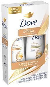 KIT SHAMPOO DOVE 350ML + CONDICIONADOR 175ML NUTRIÇÃO
