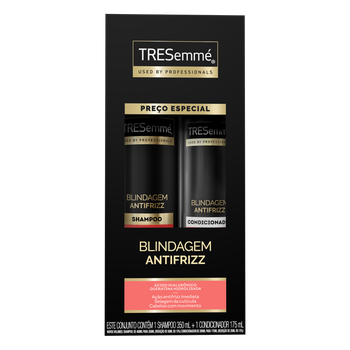 KIT SHAMPOO TRESEMME 350ML + CONDICIONADOR 175ML BLINDAGEM ANTIFRIZZ