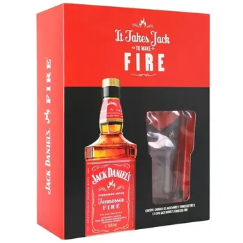 KIT WHISKY JACK DANIELS 1L FIRE
