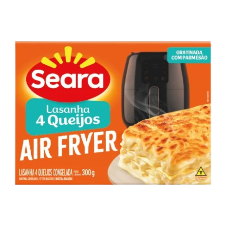 LASANHA SEARA AIR FRYER 300G 4 QUEIJOS