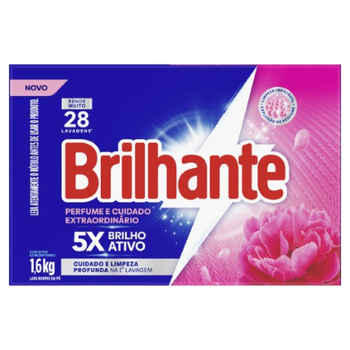 LAVA ROUPAS BRILHANTE PÓ 1,6KG CUIDADO EXTRAORDINARIO