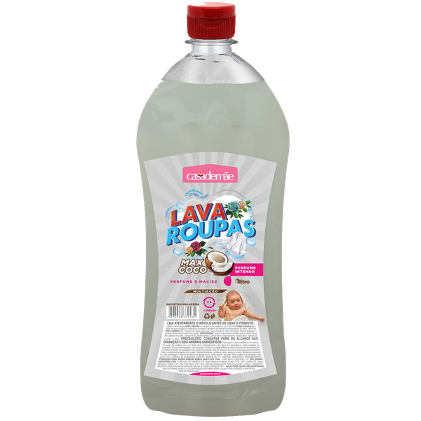 LAVA ROUPAS CASA DE MÃE LIQUIDO 1L COCO