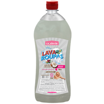 LAVA ROUPAS CASA DE MÃE LIQUIDO 1L COCO