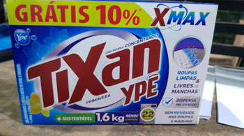 LAVA ROUPAS TIXAN PÓ 1,6KG CX 10% GRATIS PRIMAVERA