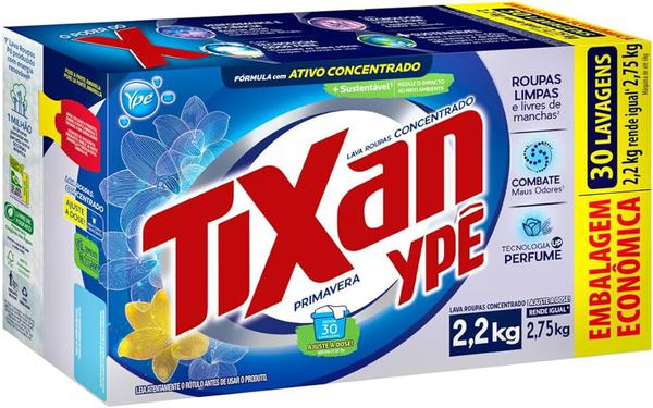 LAVA ROUPAS TIXAN PÓ 2,2KG CX MACIEZ