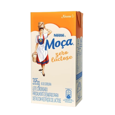 LEITE CONDENSADO MOÇA 395G TP SEMI DESNATADO ZERO LACTOSE