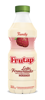 LEITE FERMENTADO FRUTAP 850G + SUCO MORANGO