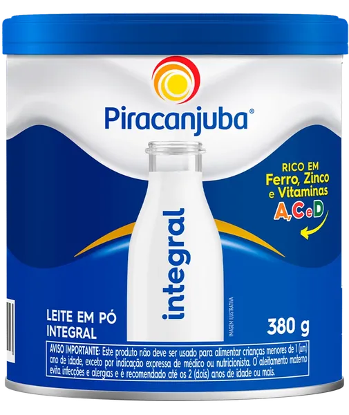 LEITE EM PÓ PIRACANJUBA 380G LT INTEGRAL