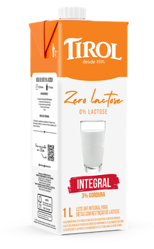 LEITE UHT TIROL 1L ZERO LACTOSE INTEGRAL