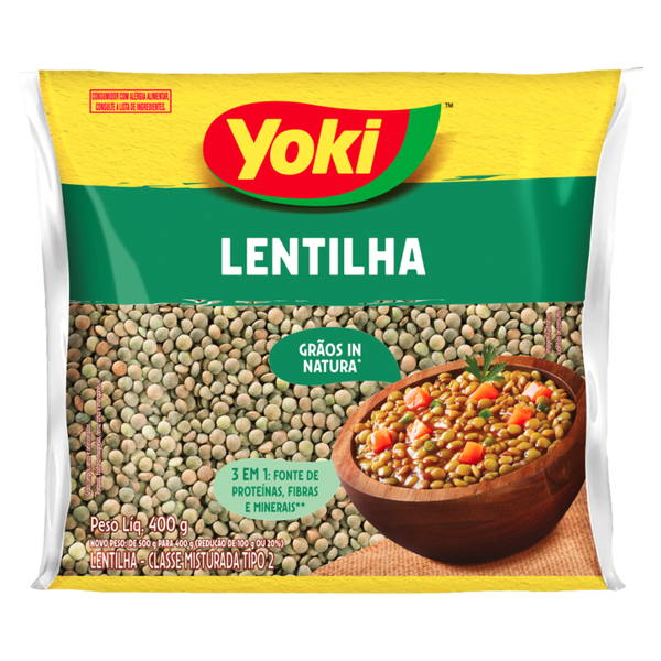 LENTILHA YOKI 400G TP1