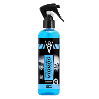 LIMPA VIDROS V8 240ML ANTI EMBAÇANTE