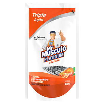 LIMPADOR MR MUSCULO COZINHA 400ML SC PLAT LARANJA