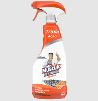 LIMPADOR MR MUSCULO COZINHA 500ML GATILHO LARANJA