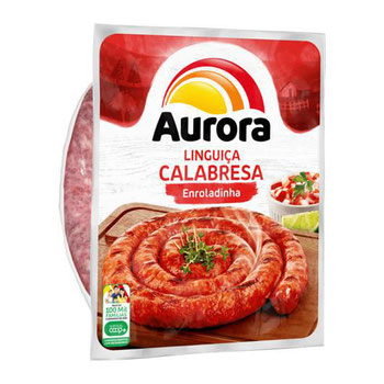 LINGUIÇA AURORA 700G CALABRESA ENROLADA