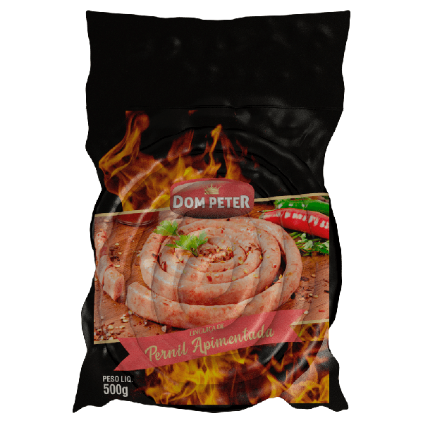 LINGUIÇA DOM PETER 500G PERNIL APIMENTADA