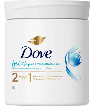 MÁSCARA TRATAMENTO DOVE 500G 2EM1 HIDRATAÇÃO