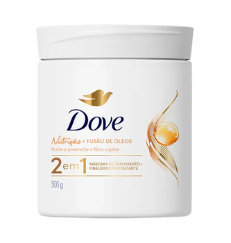 MÁSCARA TRATAMENTO DOVE 500G 2EM1 NUTRIÇÃO