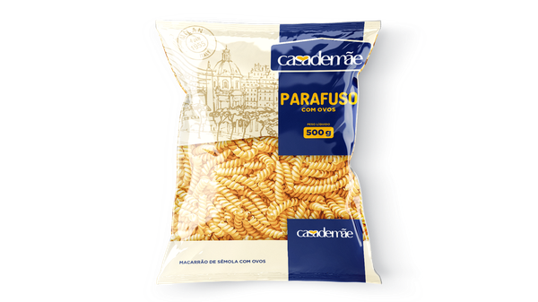 MACARRÃO CASA DE MÃE 500G C/OVOS PARAFUSO