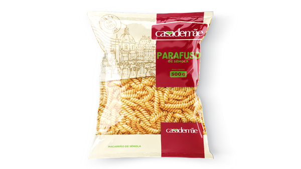 MACARRÃO CASA DE MÃE 500G SEMOLA PARAFUSO