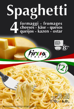 MACARRÃO ITALIANO FIRMA ITALIA 170G SPAGHETTI C/MOLHO QUEIJO