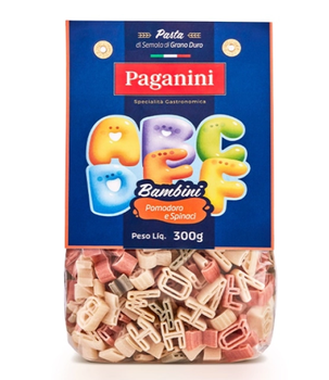 MACARRÃO ITALIANO PAGANINI 300G LETRINHAS BAMBINI